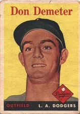 1958 Topps #244 Don Demeter Rookie