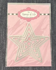 The Stamps of Life STITCHED STARS Die Set Layered 5 sizes