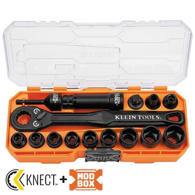 #ad #ad Klein Tools 65400 KNECT 15 Piece Pass Through Socket Set $59.50