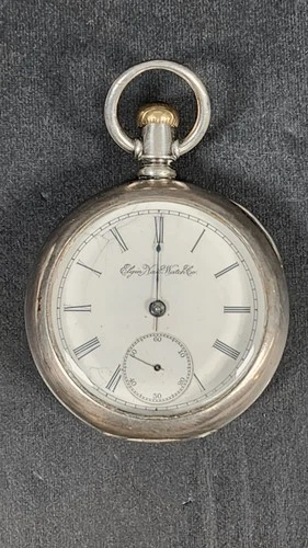 Antique Elgin Natl Champion Coin Pocket Watch 90230
