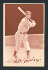 1939 Goudey Premiums R303-B Hank Greenberg SEPIA - G to VG Condition