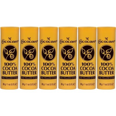 6 Pack Cococare 100% Cocoa Butter Stick for Ultimate Skin Hydration & Protection