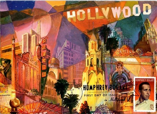 Dr Jim Stamps Maximum Card Humphrey Bogart 32C Fdc