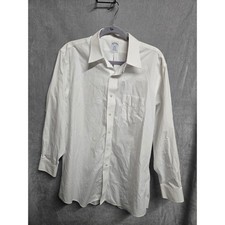 Brooks Brothers 1818 Regent Dress Shirt Mens 16.5 2/3 White Non-Iron Cotton L/S