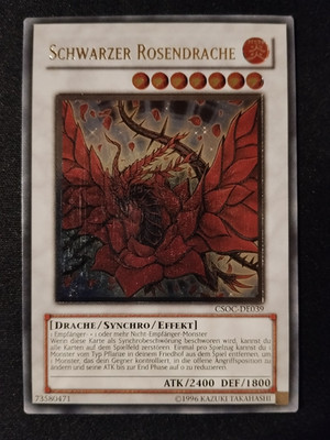 Yugioh SCHWARZER ROSENDRACHE, CSOC-DE039, ULTIMATE RARE, Deutsch