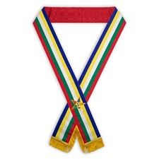 OES and Amaranth Reversible Sash, lined in red moir ribbon Order of Easter...