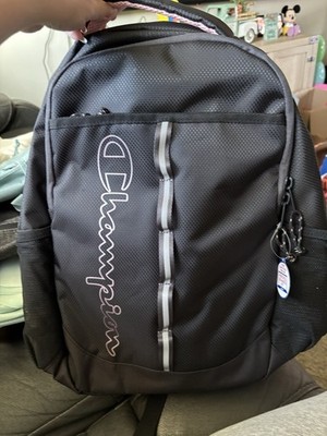Champion Center Backpack - Black/Pink