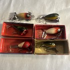 Shakespeare Antique Fishing Lures Lot Of 6 Some In Boxes Dopey Grumpy Frog