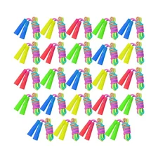 Elcoho 24 Packs Rainbow Jump Rope Set 7.2 Feet Adjustable Nylon Ski... Fast Ship
