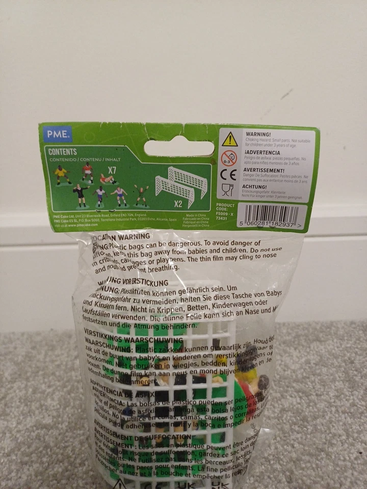 PME Football Cake Topper Set 9-Piece Decorations Set for Birthday Cakes - Image 3 of 4