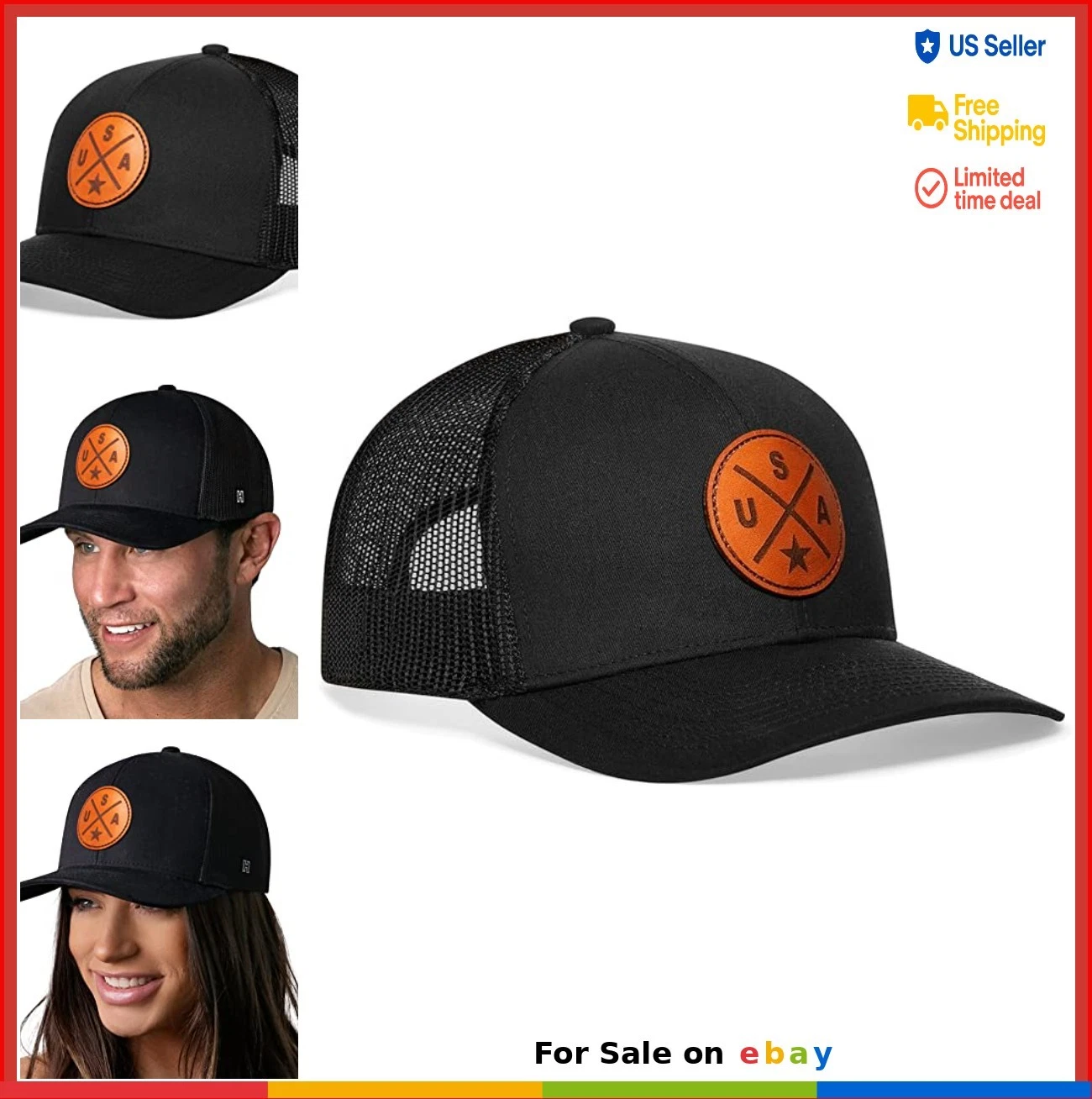 Trucker Hat Adjustable Mesh Snapback Baseball Cap One Size Fits Most Outdoor
