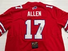 BUFFALO BILLS JOSH ALLEN #17 SIGNED RED ORIGINAL NFL FOOTBALL JERSEY W/ COA