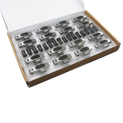 CXRacing SBC ROLLER ROCKERS STAINLESS 1.6 3/8 For CHEVY 283 327 350 383