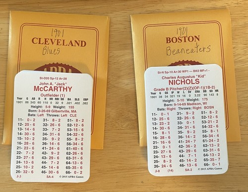 1901 APBA Baseball (c)2015 - Pick Your Team - Picture 5 of 8