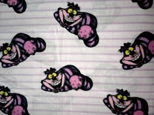Alice in Wonderland Cheshire Cat Sewing Fabric Crafting Length Piece 11" x 11.5"