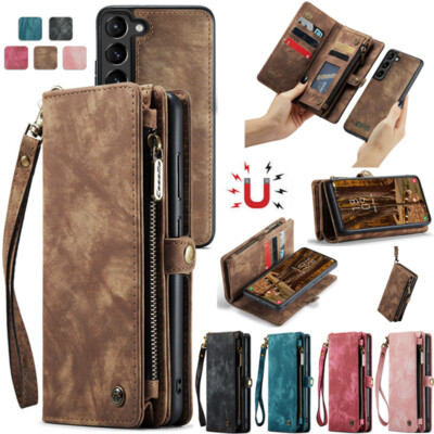 For Samsung S25 FE S24 S23 S22 Ultra Plus Detachable Case Leather Wallet Cover