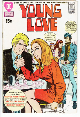 YOUNG LOVE NO 86 JUNE 1971, DC COMICS ''The Two Faces of Liza''