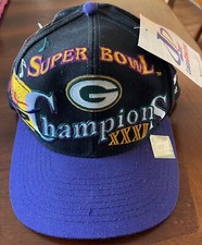 Vintage 1990s Green Bay Packers Super Bowl XXXI  Hat Snapback Logo Athletic New