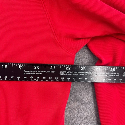 Cutter & Buck Sweater Mens Medium Red 1/4 Zip Pullover Outdoors Cotton Golfing - Picture 8 of 10