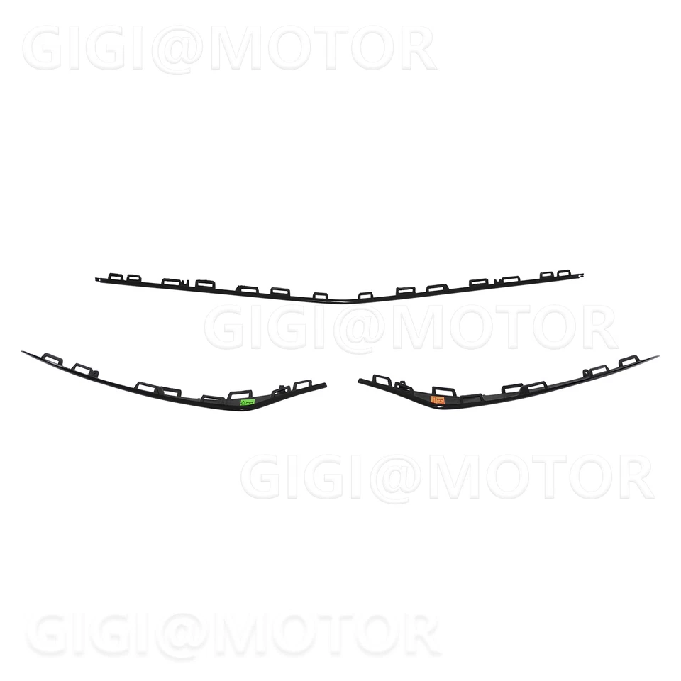 Parachoques delantero moldura negro para Mercedes-Benz W117 CLA 180 200 250 2016-2019 Foto 3 de 4