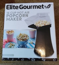 Elite Gourmet Fast 16 Cup Hot Air Popcorn Popper Electric Popcorn Maker EPM712B