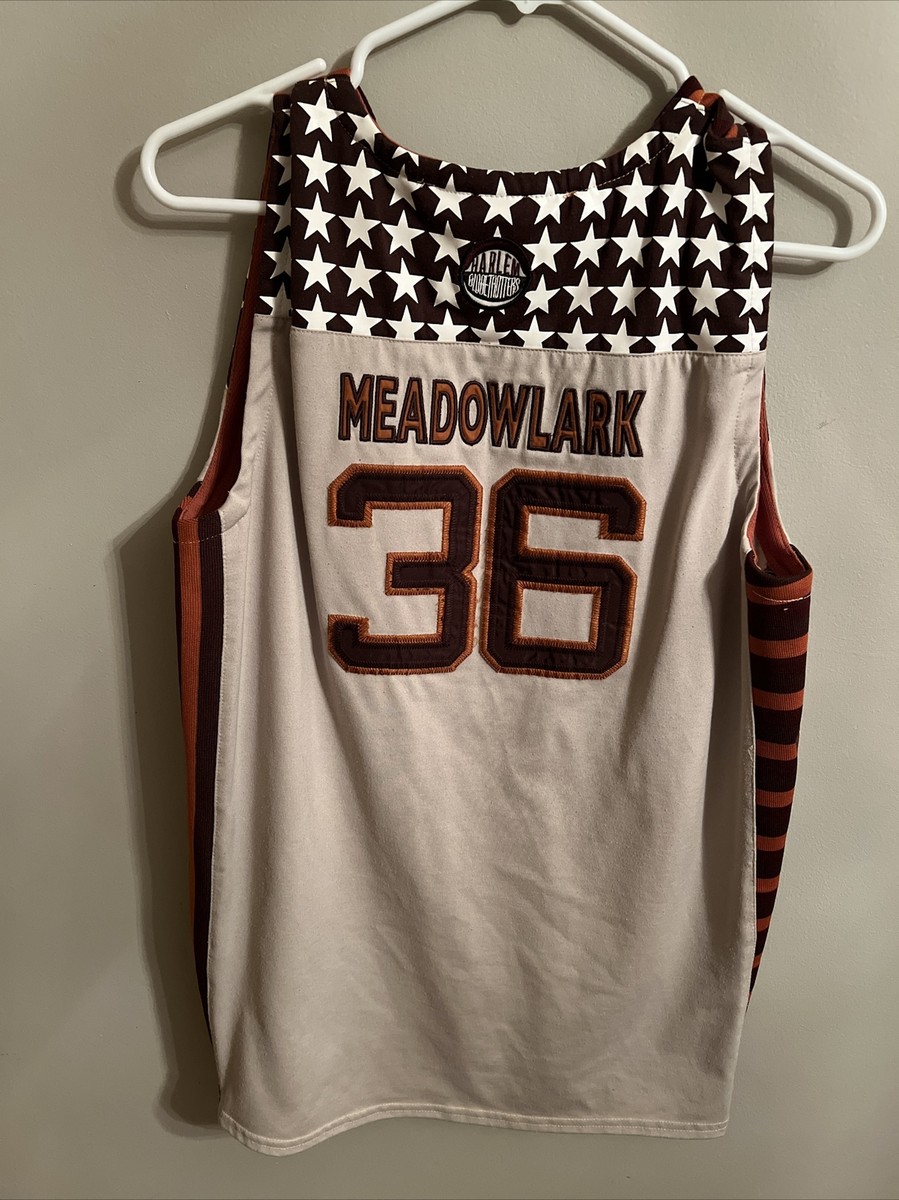 Vintage Large FUBU Harlem Globetrotters 36 Meadowlark Platinum