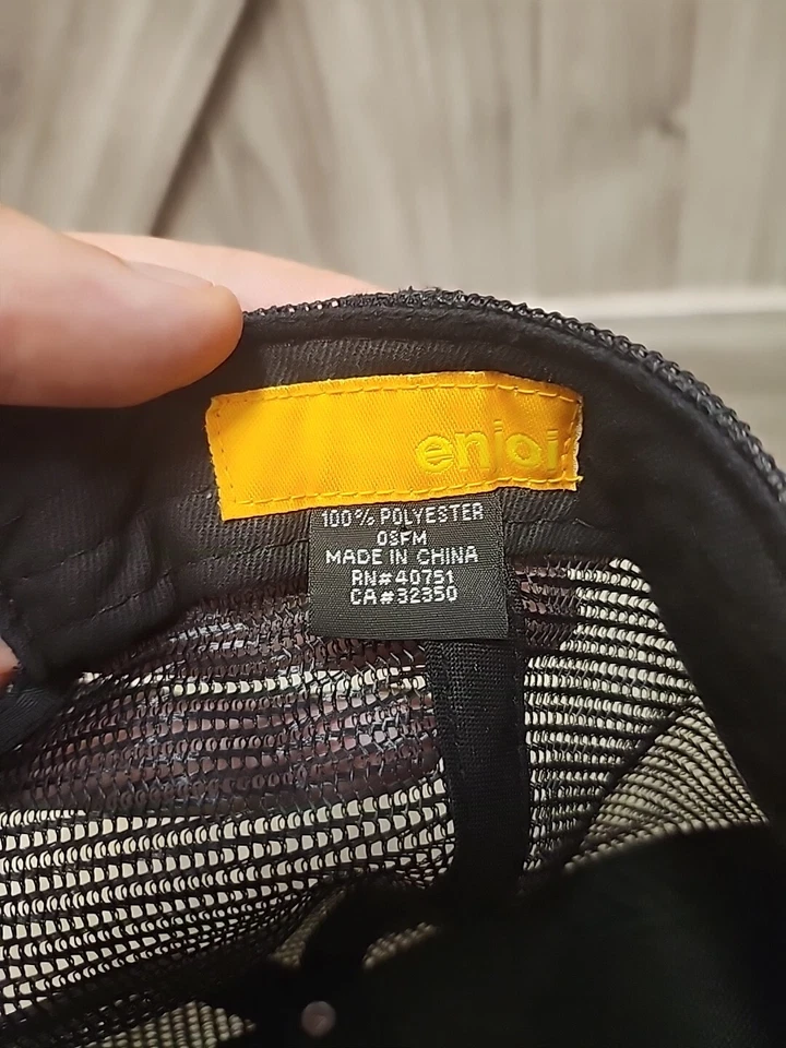 Sombrero de camionero vintage Enjoi Skateboards Rasta Panda OSFM negro Foto 4 de 4