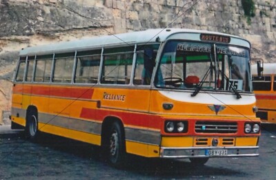 BUSFOTO, ORANGE MALTA BUS PHOTO BILD, AEC RELIANCE DBY331