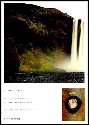SOUND-ON-SOUND MAGAZIN WERBUNG 12X9'' ALBION V - TUNDRA SPITFIRE AUDIO