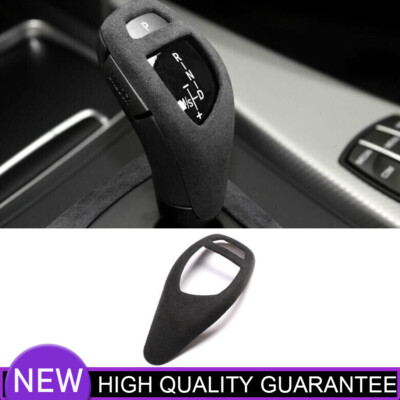 For BMW F20 F21 F22 F23 2012-2019 Black Suede Center Gear Shift Lever Knob Cover