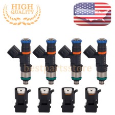 60lb 630cc 4 X Fuel Injectors For 1.8t Turbo Audi A4 Tt Vw Golf Jetta Acura Ev14