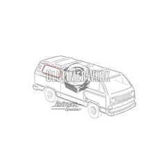 Dichtung Seitenscheiben hinten, beidseitig, ohne Nut für Keder, T3 OE Ref. 25384