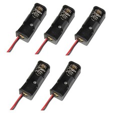 5Pcs 23A/A23 Battery 12V Clip Holder Box Case Black