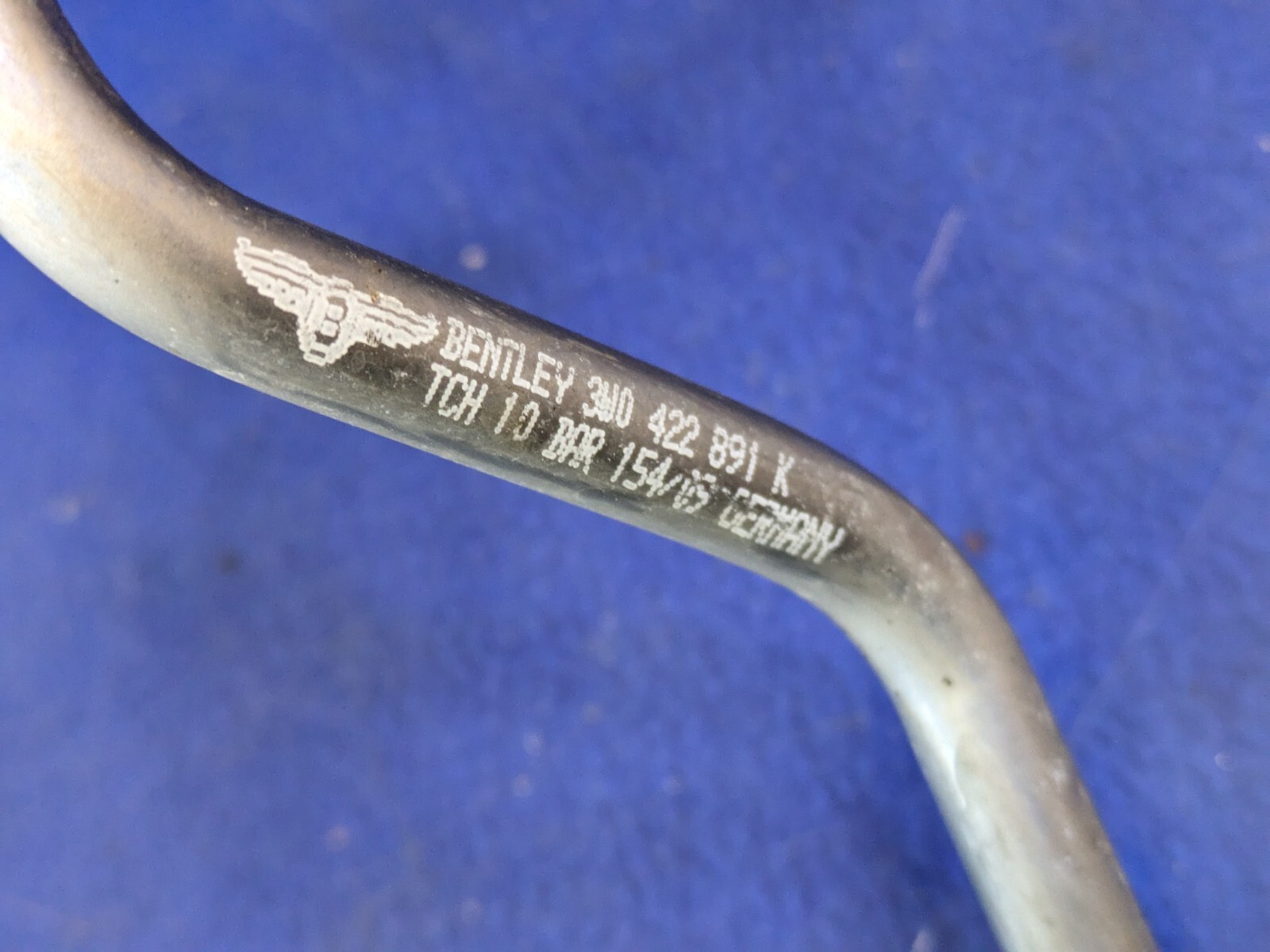 08-14 Bentley Continental GTC GT Flying Spur Power Steering Hose Pipe OEM
