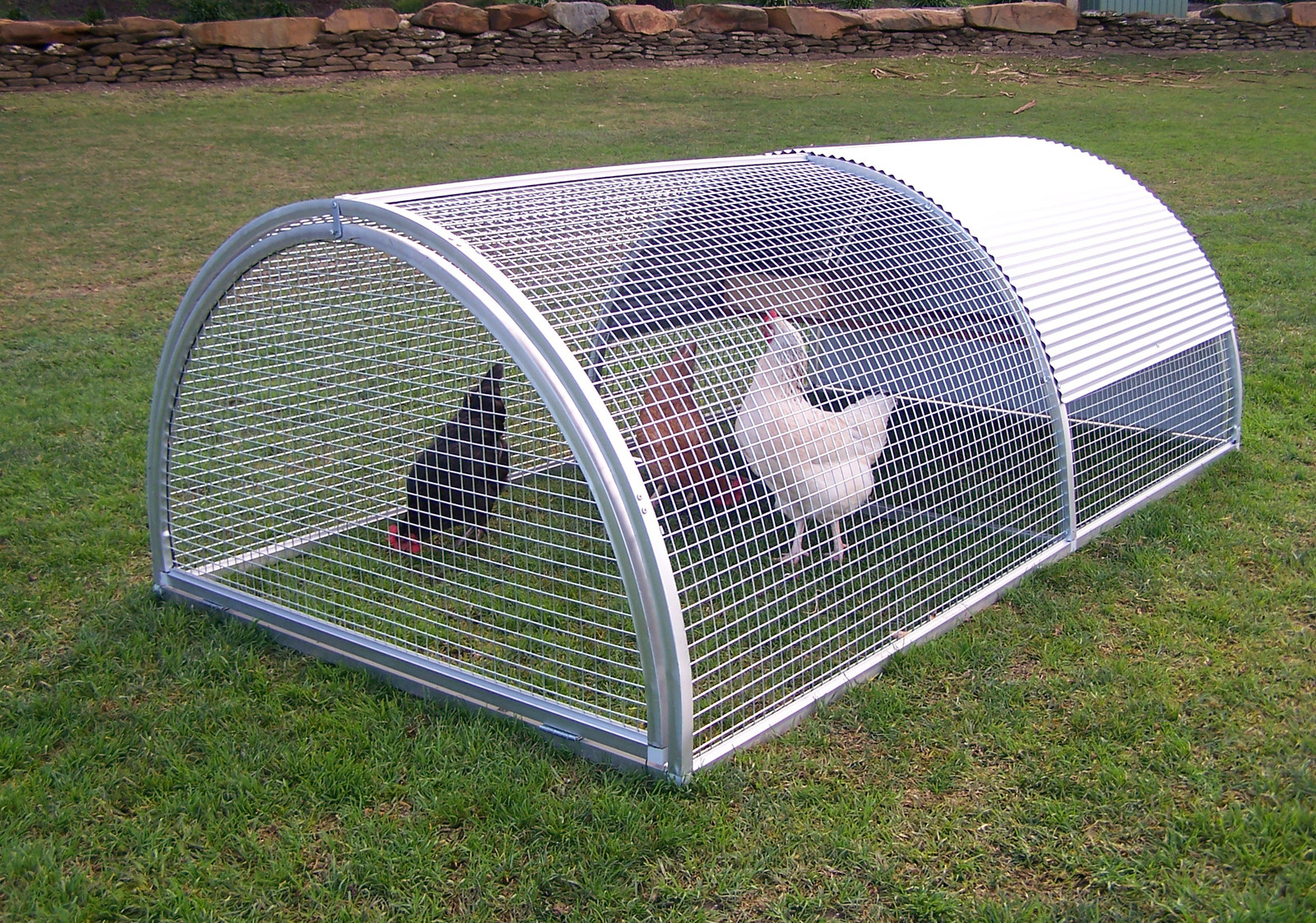 Metal Chicken Coop Aluminium Poultry House Tractor Royal Rooster