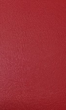 MARINE VINYL RED PLEATHER FAUX LEATHER RV AUTO OUTDOOR FABRIC BY YARD 54"W