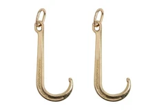 2x J Hook Tow Axle Grade G70 Wrecker 15" Inch Roll back Clevis 540 Heavy Duty