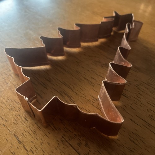 Old River Road Copper Cookie Cutter CHRISTMAS TREE 6 Inch - Picture 2 of 3