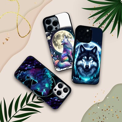 WOLF ANIME FLORAL ART TPU BACK PHONE CASE COVER FOR IPHONE SAMSUNG PIXEL |  eBay
