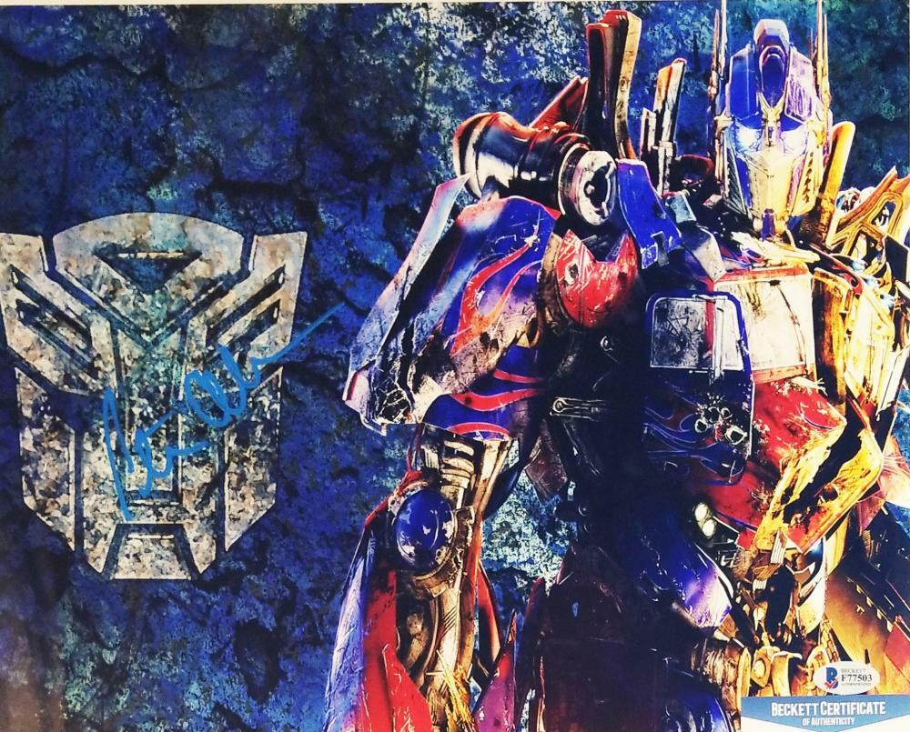 PETER CULLEN OPTIMUS PRIME SIGNED 11X14 TRANSFORMERS PHOTO BECKETT BAS COA 503 