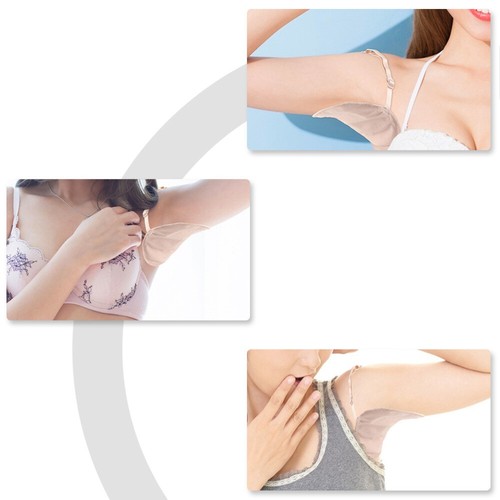 3 Pairs Schweißdicht Mann Waschbare Achselschweißpads Schweißsichere - Bild 7 von 12