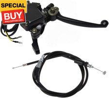 7/8" 22mm Thumb Throttle Cable with Dual Brake Lever Assembly for 50cc 90cc 150c