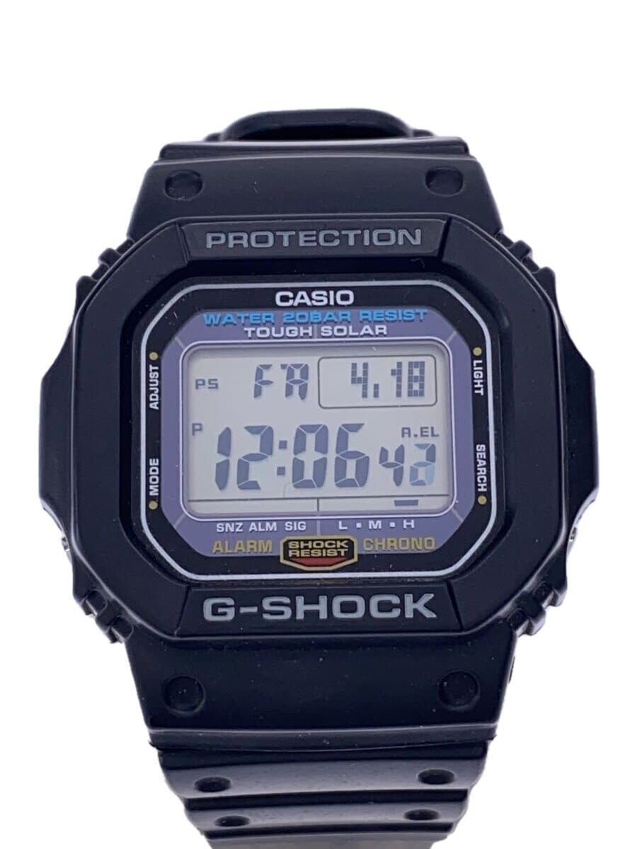 CASIO G-SHOCK G-5600E ブラック CASIO G-SHOCK G-5600E-1JF Black Resin Tough Solar Digital