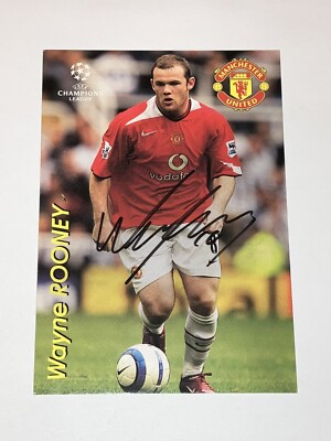 Wayne Rooney - Original Hand Signed Manchester United ChL Wayne Rooney - Original Hand Signed Manchester United ChL