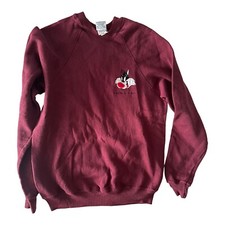 Looney Tunes Sylvester Youth Crew Neck Sweater Xl Burgundy Vintage 1995