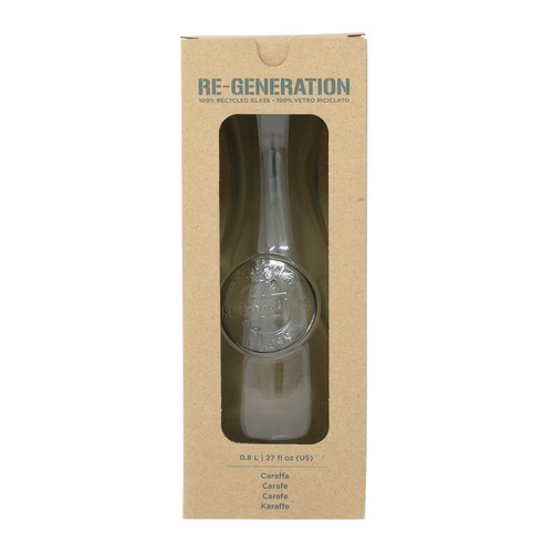 Clear Glass Jug Re-Generation Juice Carafe Water Pitcher 800ml Ergonomic Grip - Picture 4 of 5
