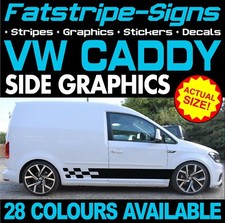 to fit VOLKSWAGEN CADDY GRAPHICS STICKERS STRIPES DECALS DAY VAN HIGHLINE R LINE