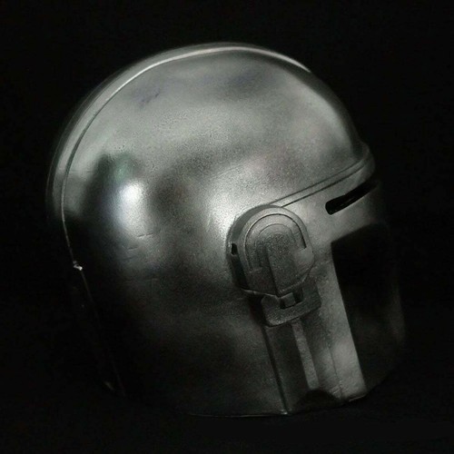 Steel Mandalorian Helmet With Liner and Chin Strap (For LARP/Costumes/Role Plays - Picture 4 of 6