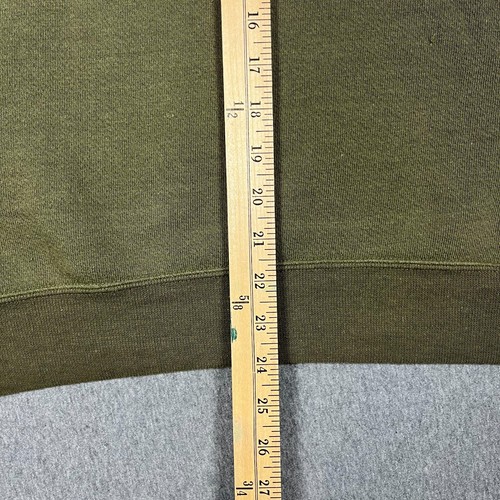VTG USMC Sweatshirt Mens Large Marine Corps Soffe Crew Neck Green Made in USA - Picture 9 of 10