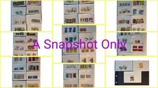 Australia - Stamps on Dealer Cards (58 Cards Total) - Sets, Multiples, Singles 